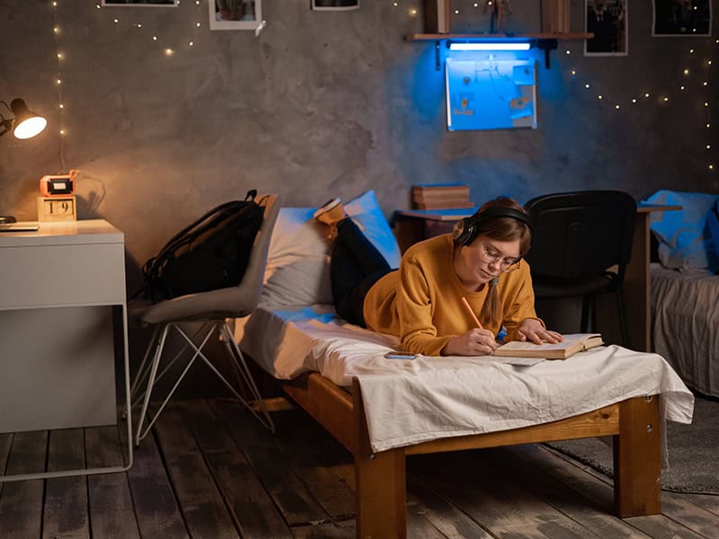 Female university or college student